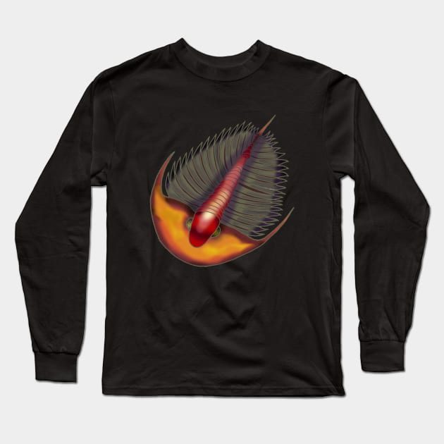 Trilobite Long Sleeve T-Shirt by Perryology101